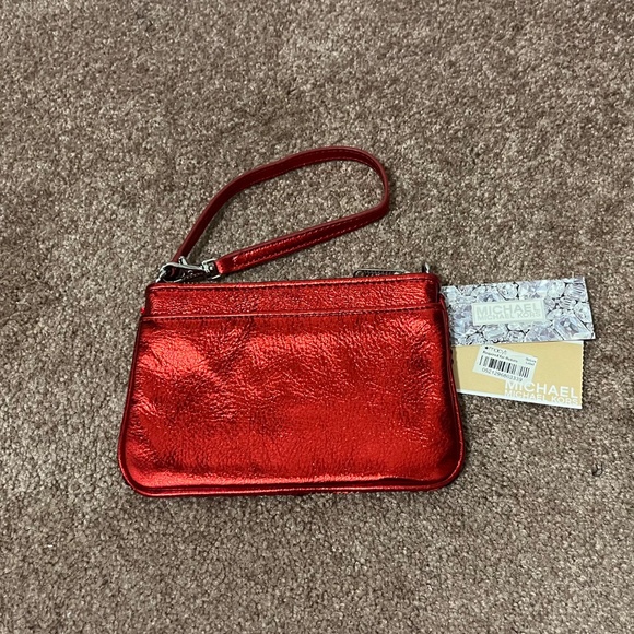 Michael Kors Red Sequin Wristlet - Picture 2 of 10
